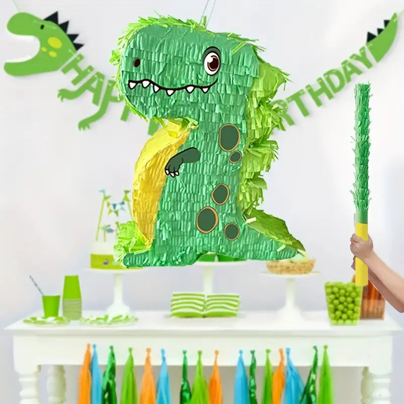 Kids Party Piñata Set - Dinosaur