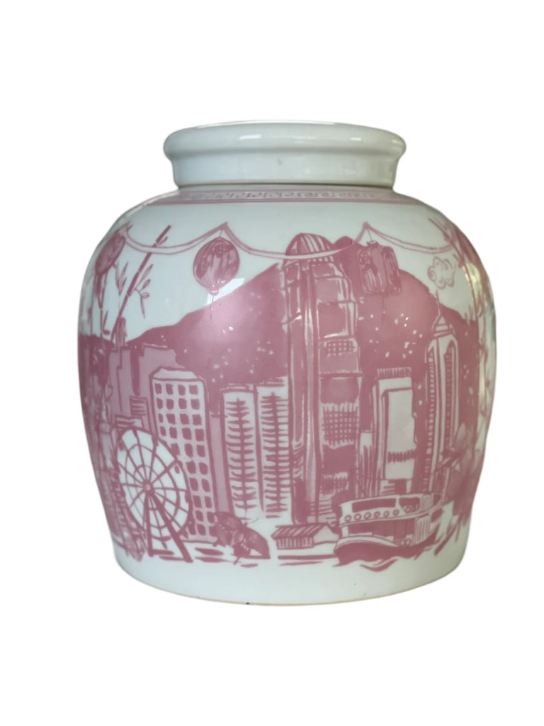 " Hong Kong Homage " Ginger Jar : Blossom Pink - The Ginger Jar Lamp Co.
