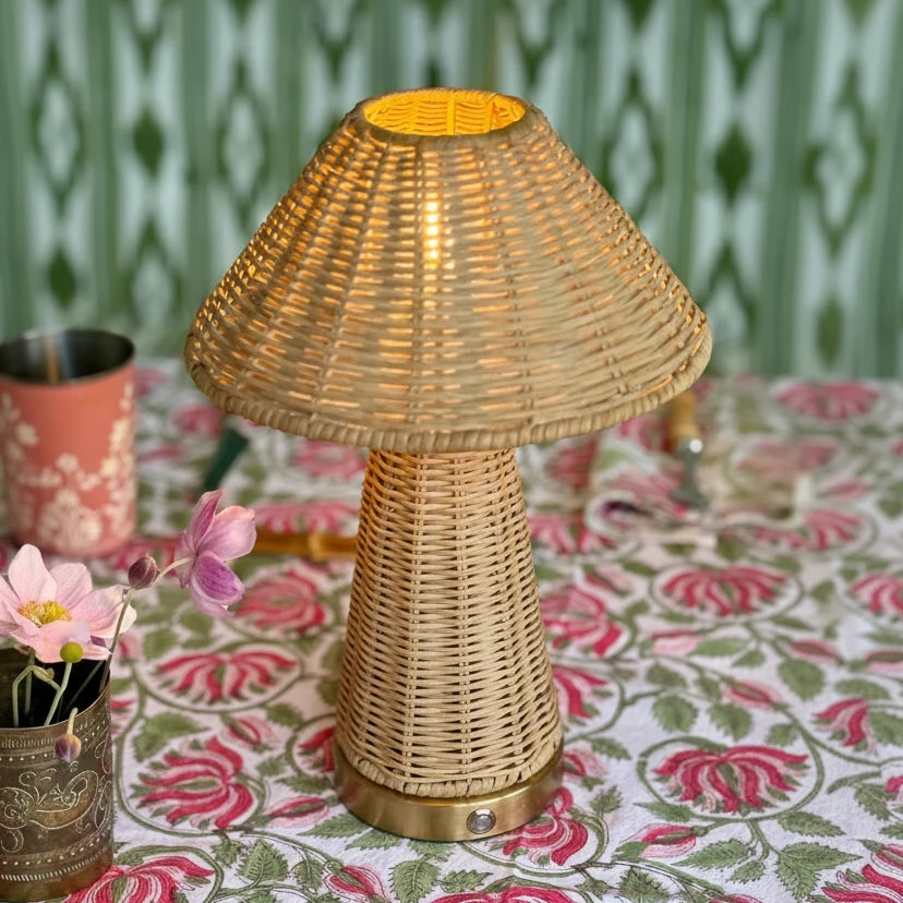 Palawan Rattan Rechargeable Lamp