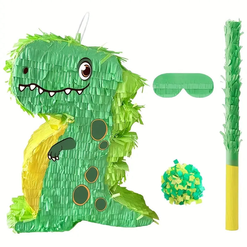 Kids Party Piñata Set - Dinosaur