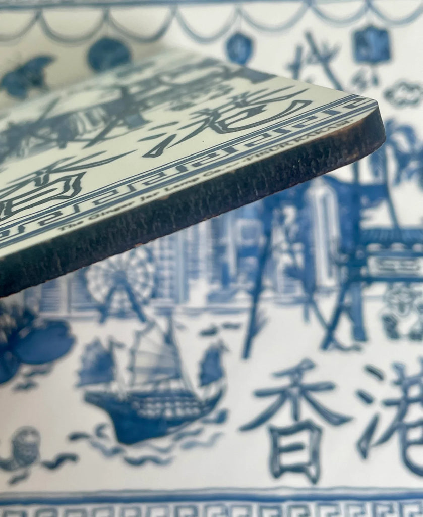 " Hong Kong Homage " Set of 4 Coasters - The Ginger Jar Lamp Co.
