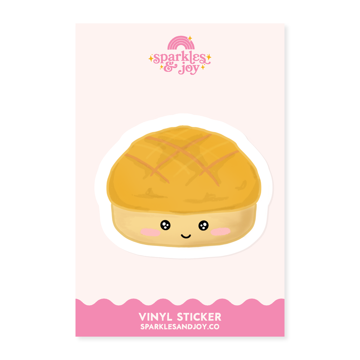 Product image of Pineapple Bun - Matte Vinyl Sticker