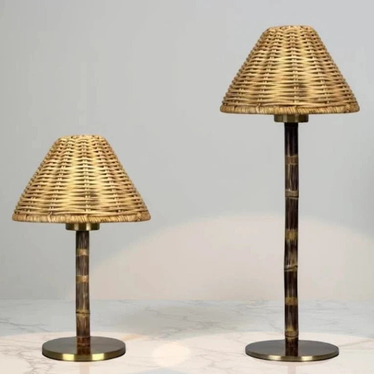 Mini Bali Bamboo Rechargeable Lamp