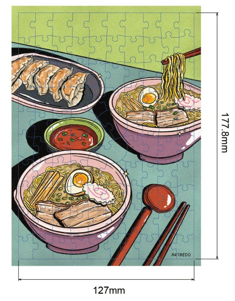 100pc Mini Puzzle: Ramen