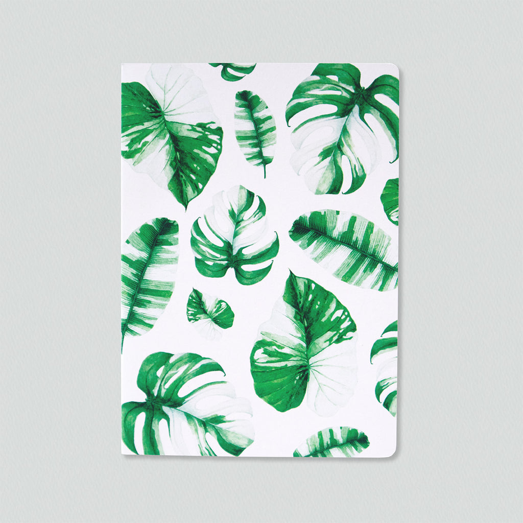 Variegated Leaves (gorgeously green and white) Notebook