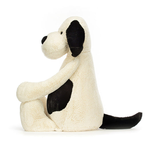 Product image of Jellycat Bashful Black & Cream Puppy Medium