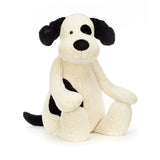 Jellycat Bashful Black & Cream Puppy Medium