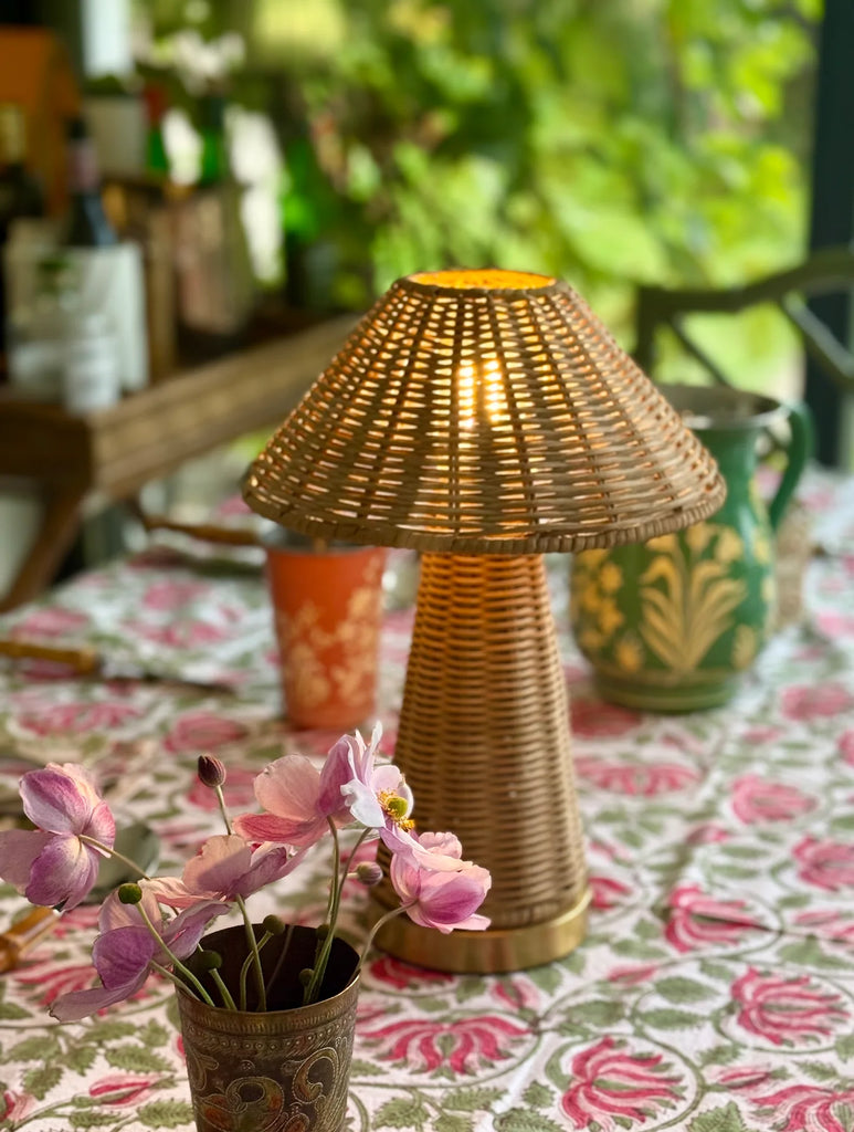 Palawan Rattan Rechargeable Lamp