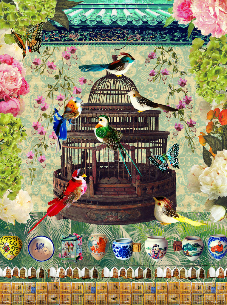 Bird & Flower Market Artwork