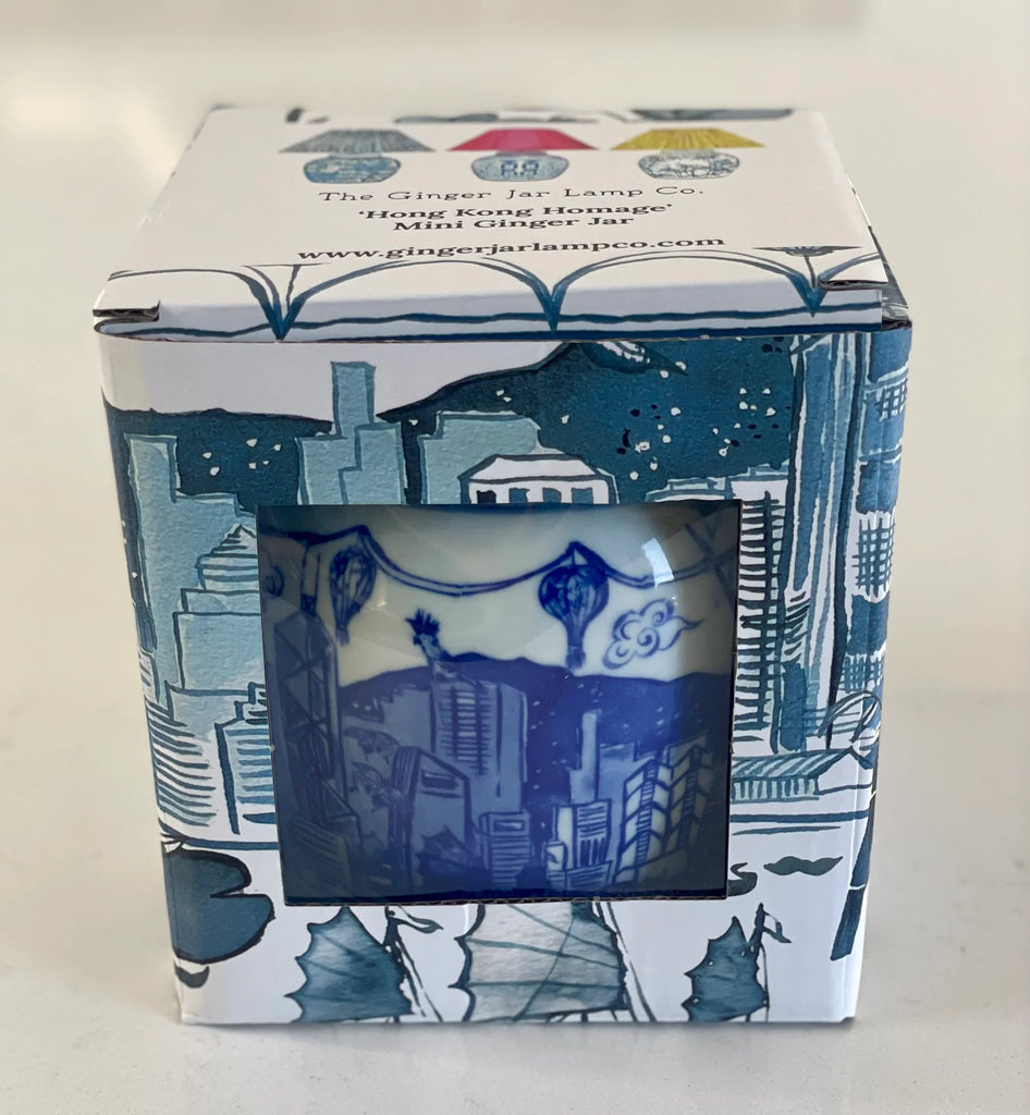 " Hong Kong Homage " Ginger Jar Mini - The Ginger Jar Lamp Co.