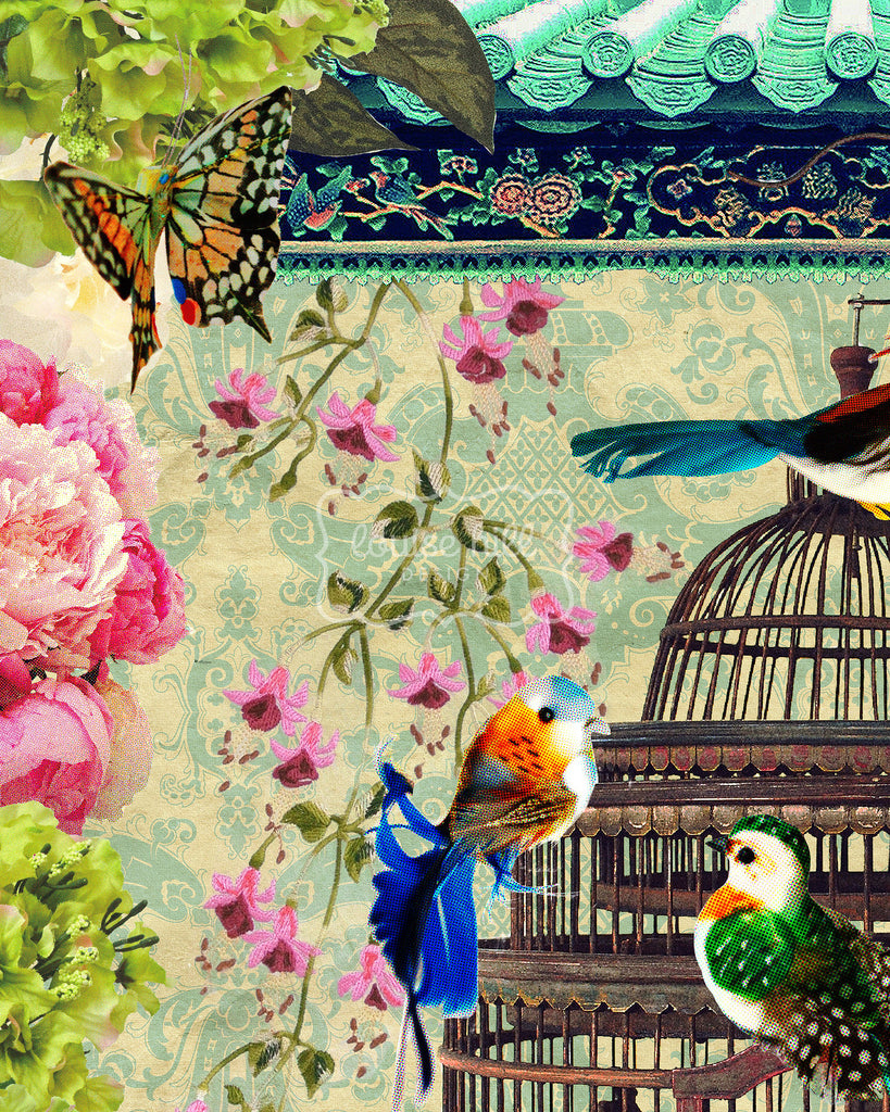 Bird & Flower Market Artwork