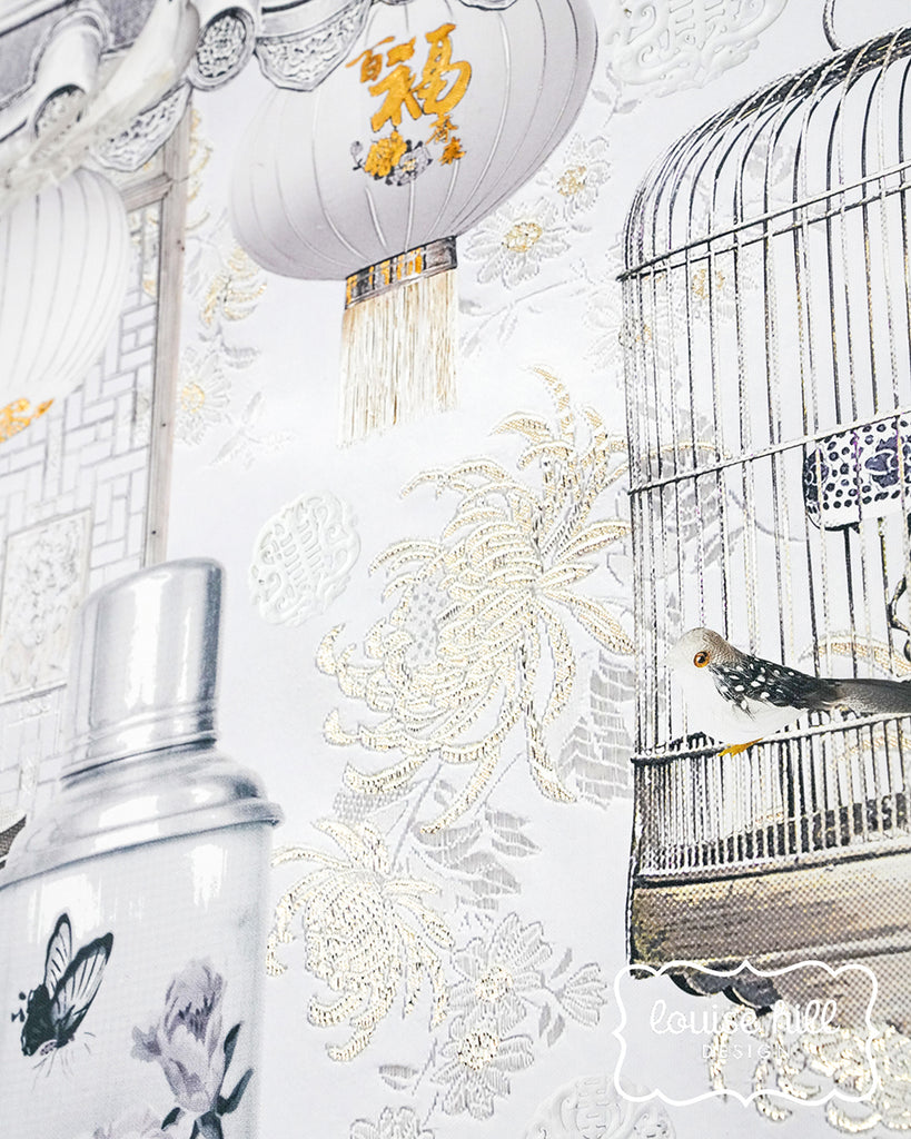 China White In Champagne & Gold Limited Edition Artwork