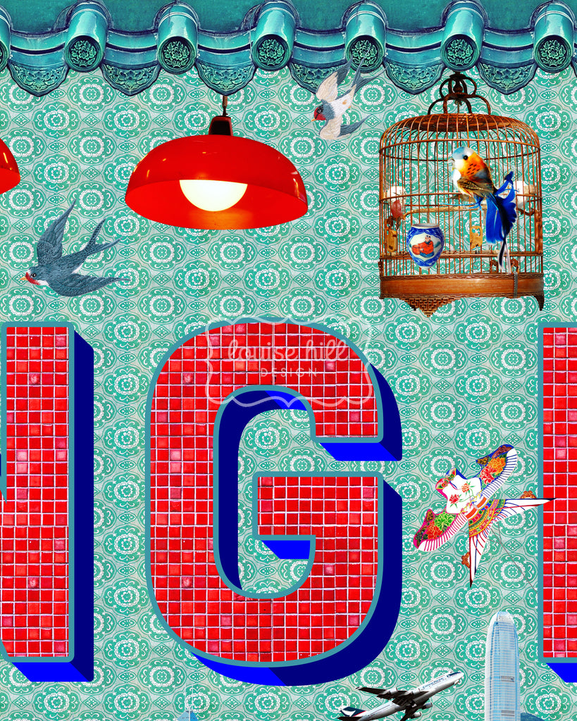 Hong Kong Typographic Artwork