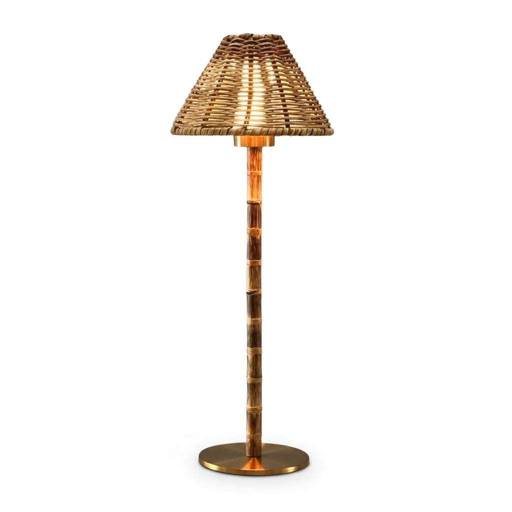 Mini Bali Bamboo Rechargeable Lamp
