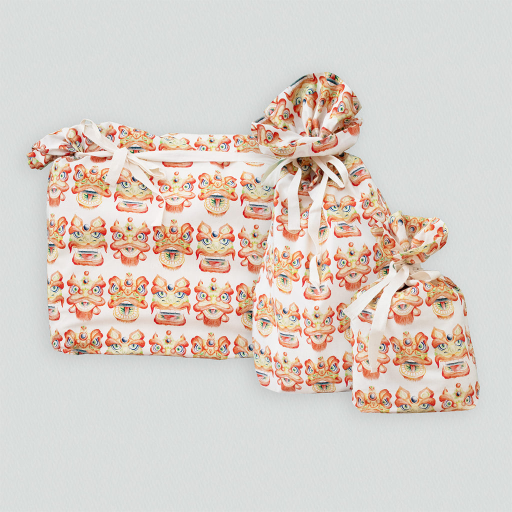 Lion Dance Reusable Gift Bag