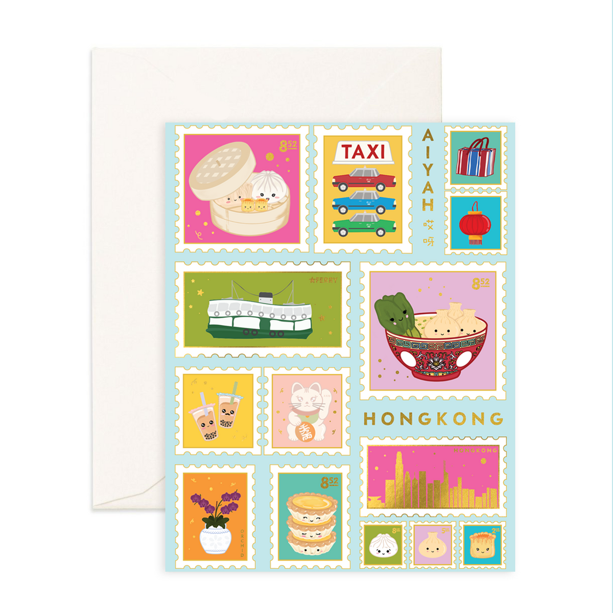 Greetings From HK - Greeting Card - Thorn and Burrow