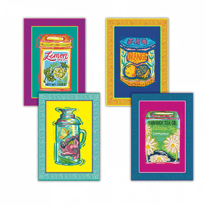 Boxed Notecards : Vintage Tea Lovers (Set of 8)