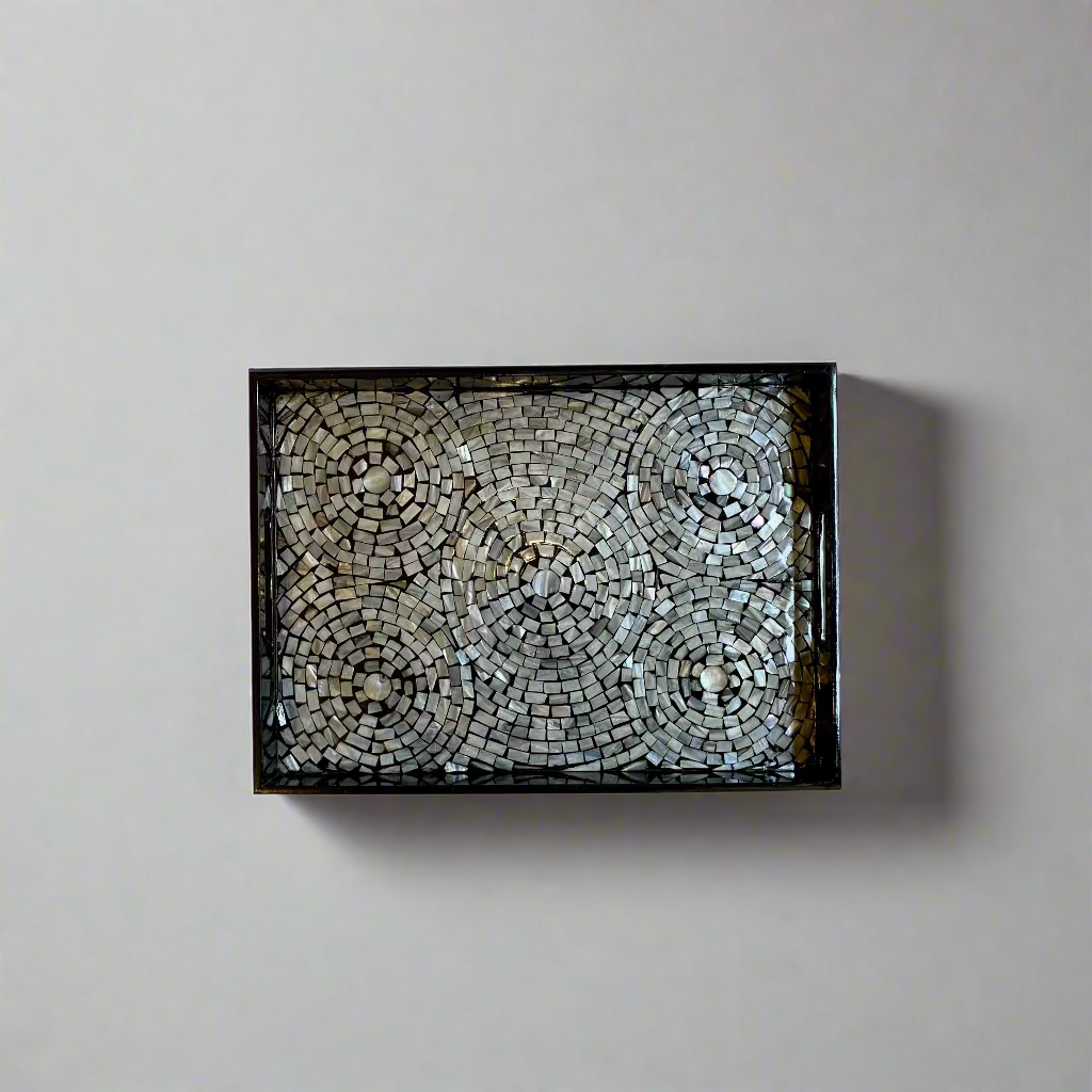 Mosaic Black Serving Tray