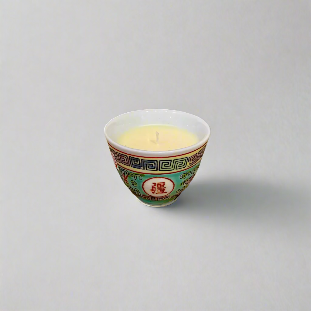 Chinese Tea Cup with Candle