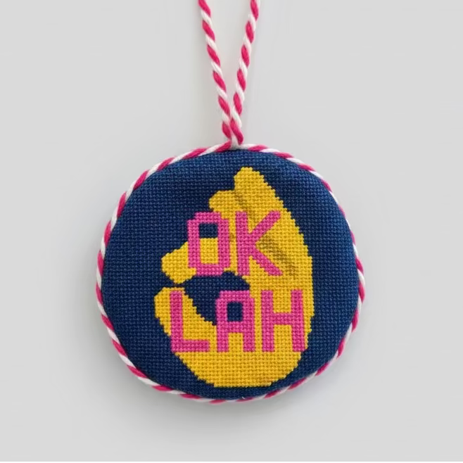 OK Lah Needlepoint Ornament