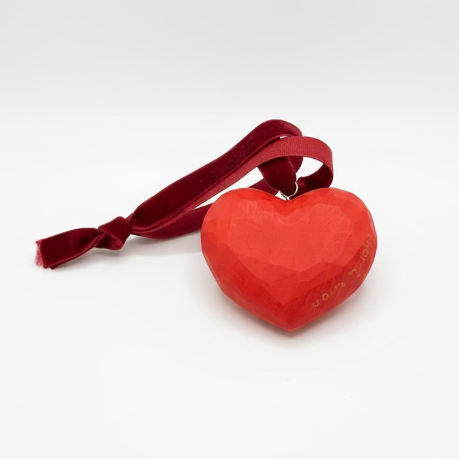 Hong Kong Heart Wooden Ornament