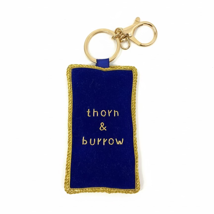 EMBROIDERED Bag Charm : Hong Kong Neon Skyline