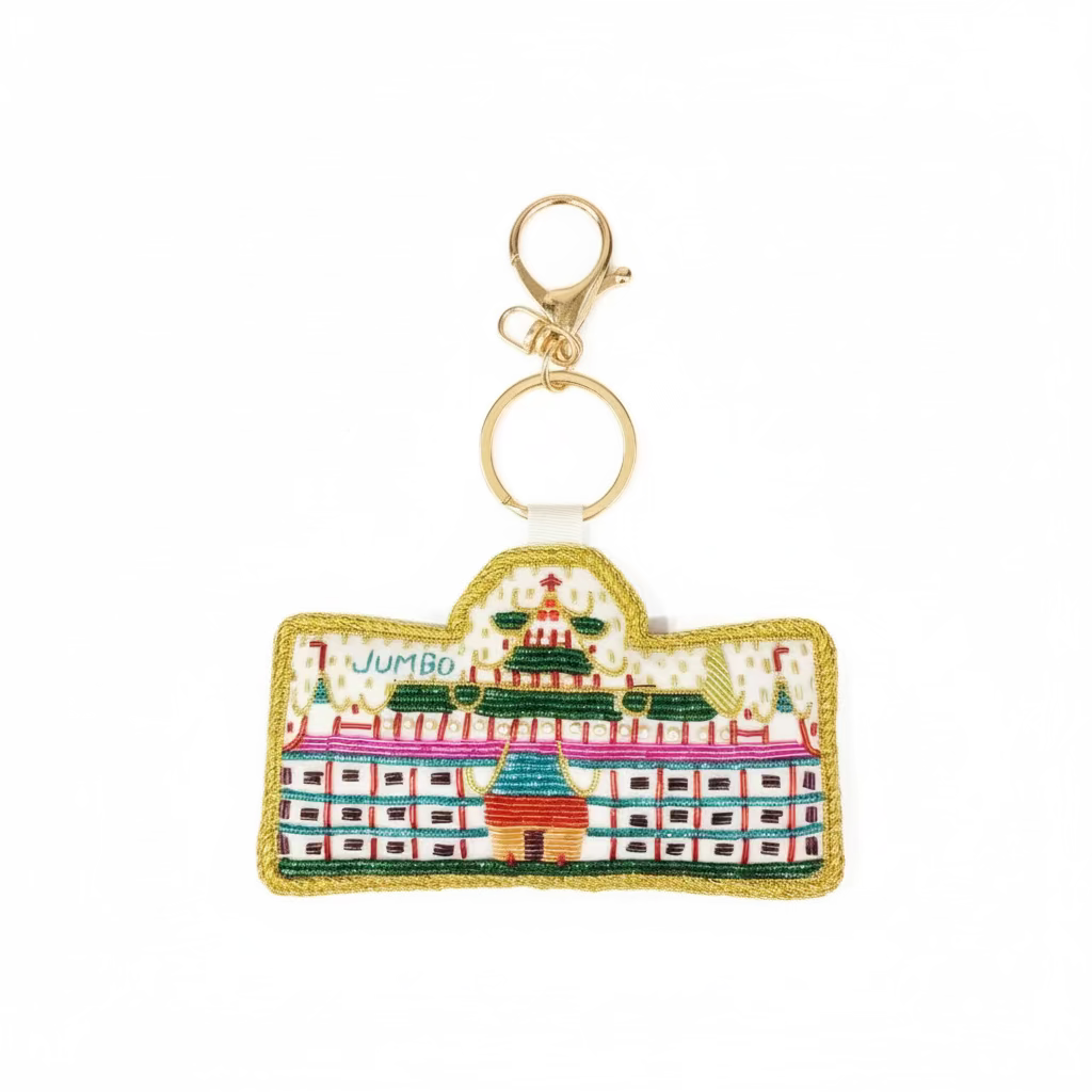 EMBROIDERED Bag Charm : Jumbo Floating Restaurant