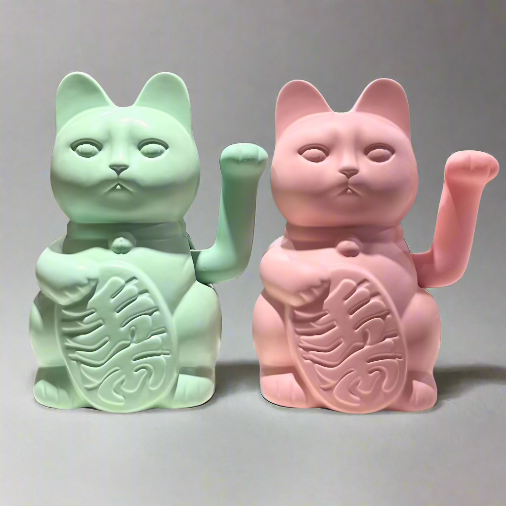 Oversized Ceramic Waving Lucky Cat