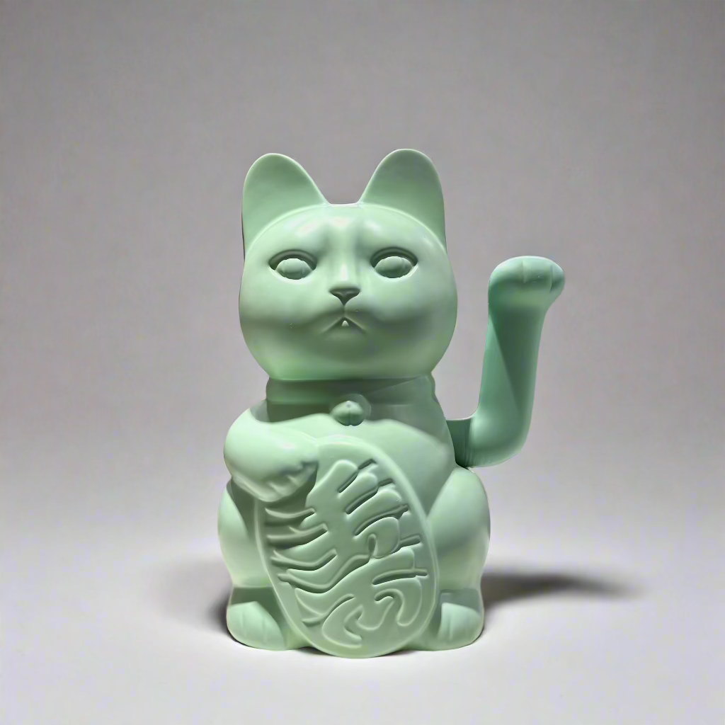 Oversized Ceramic Waving Lucky Cat