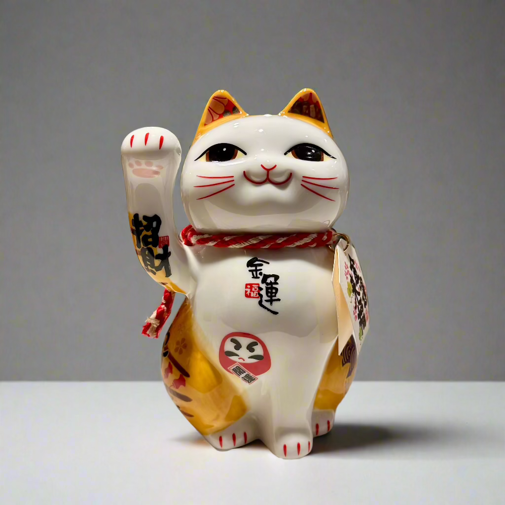 Ceramic Lucky Cat Money Bank
