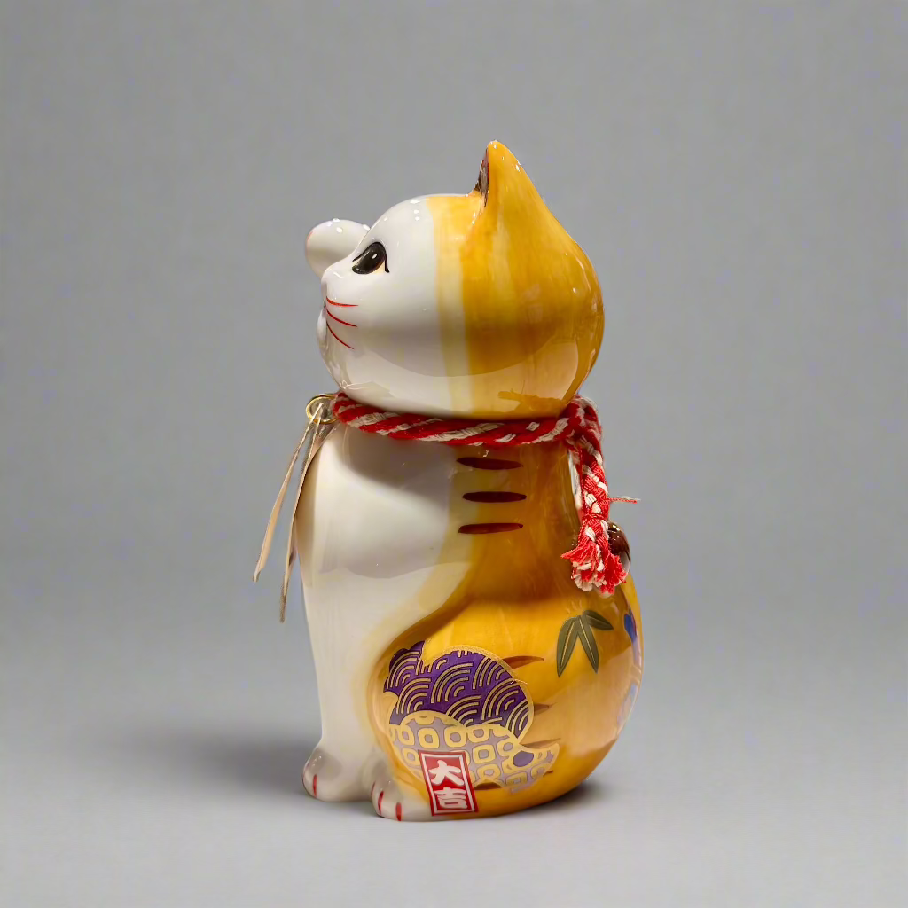 Ceramic Lucky Cat Money Bank