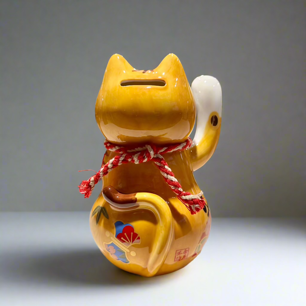 Ceramic Lucky Cat Money Bank