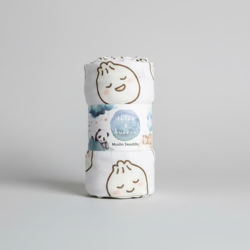 Hong Kong Swaddle Blanket - Dim Sum Dumpling