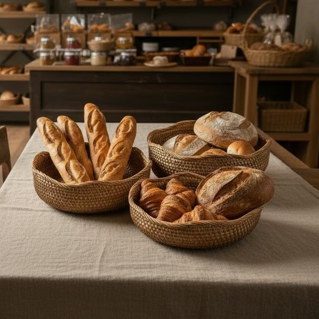 Woven Rattan Bowl - Thorn and Burrow