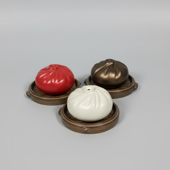 Xiao Long Bao Ceramic Incense Holder Set