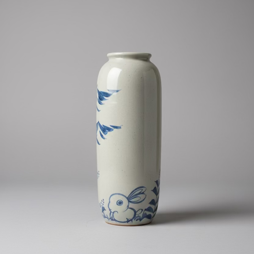 Chinese Art Ceramic Table Vase