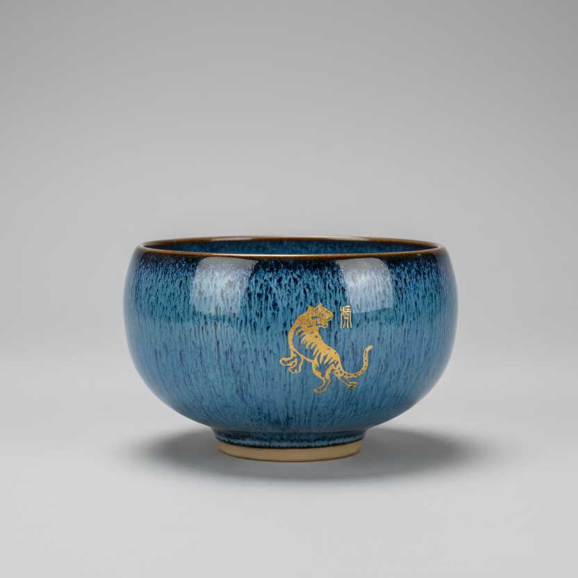 Chinese Zodiac Ceramic Teacup Candle in Gift Box