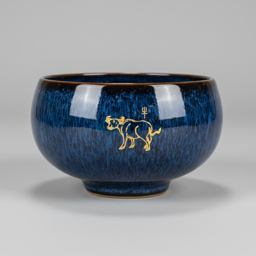 Chinese Zodiac Ceramic Teacup Candle in Gift Box