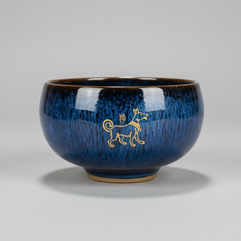 Chinese Zodiac Ceramic Teacup Candle in Gift Box