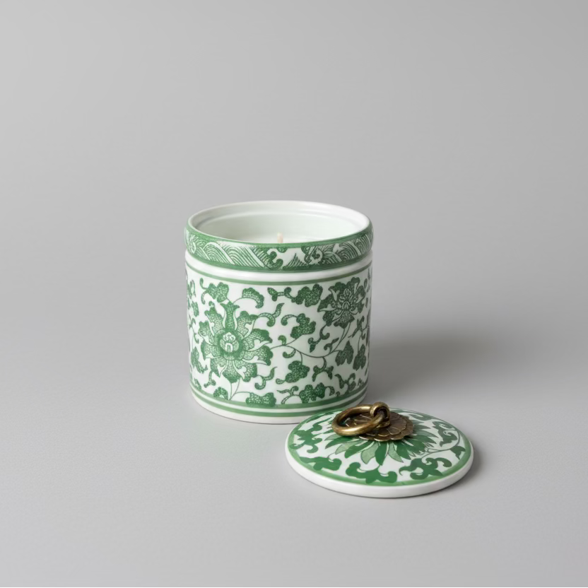 Ceramic Storage Jar with Candle