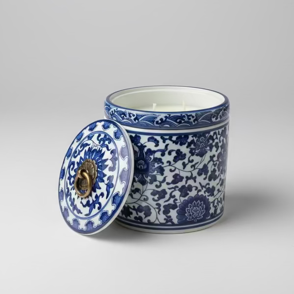 Ceramic Storage Jar with Candle