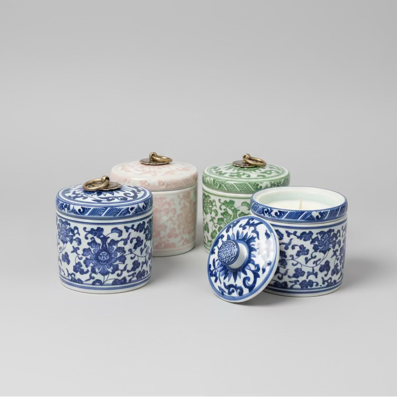 Ceramic Storage Jar with Candle