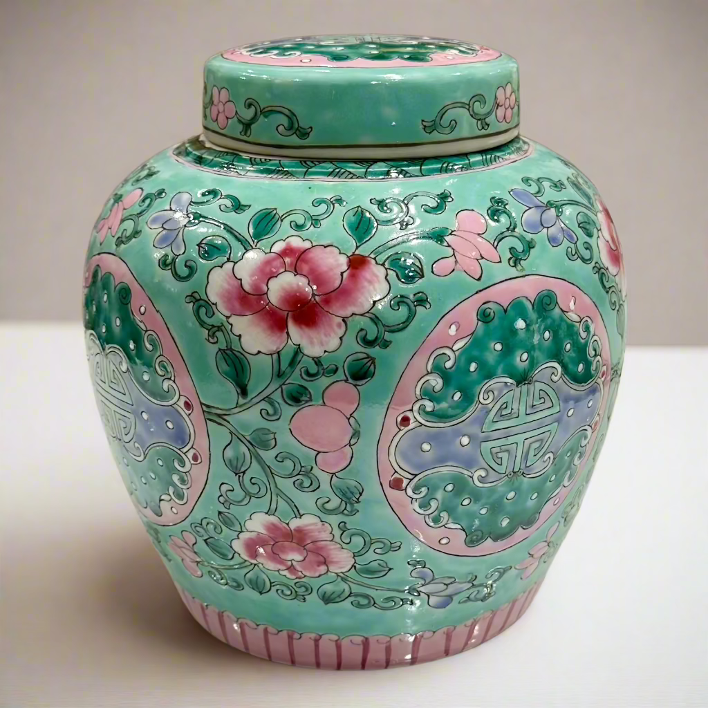 Blossom Love Ceramic Ginger Jar With Lid