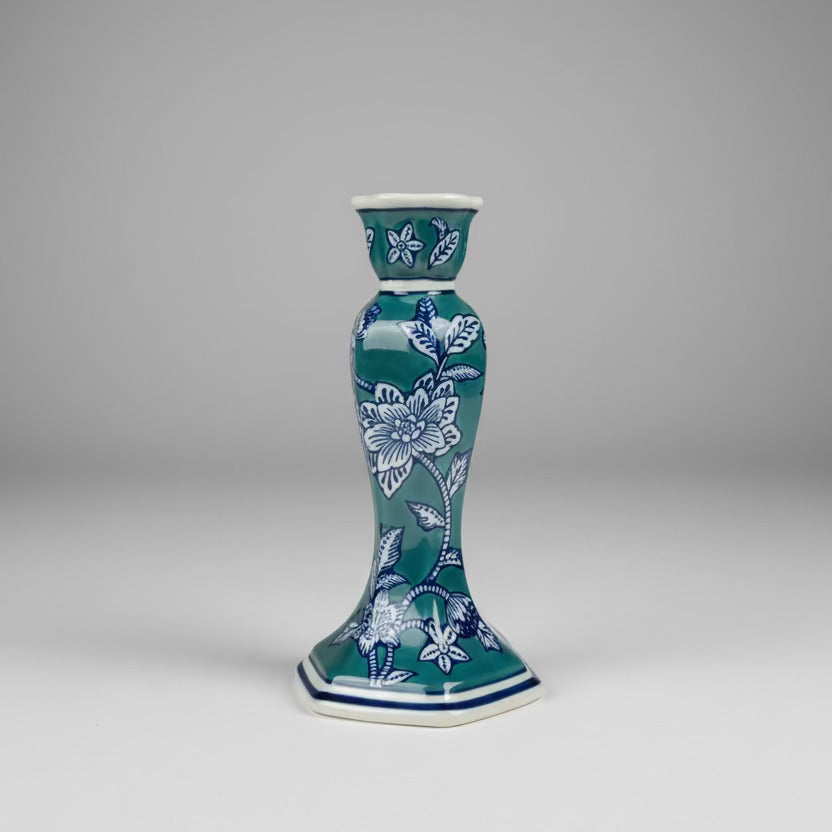 Floral Ceramic Candle Holder