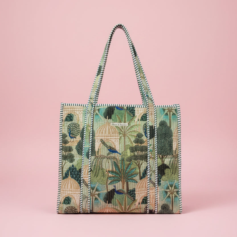 Indian Hand Block Printed Tote Bag