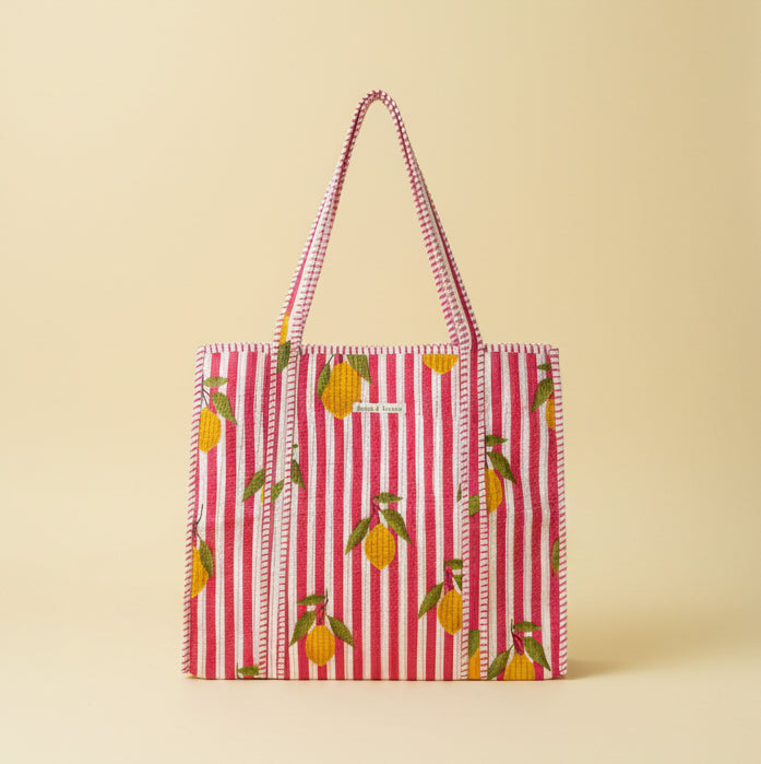 Indian Hand Block Printed Tote Bag