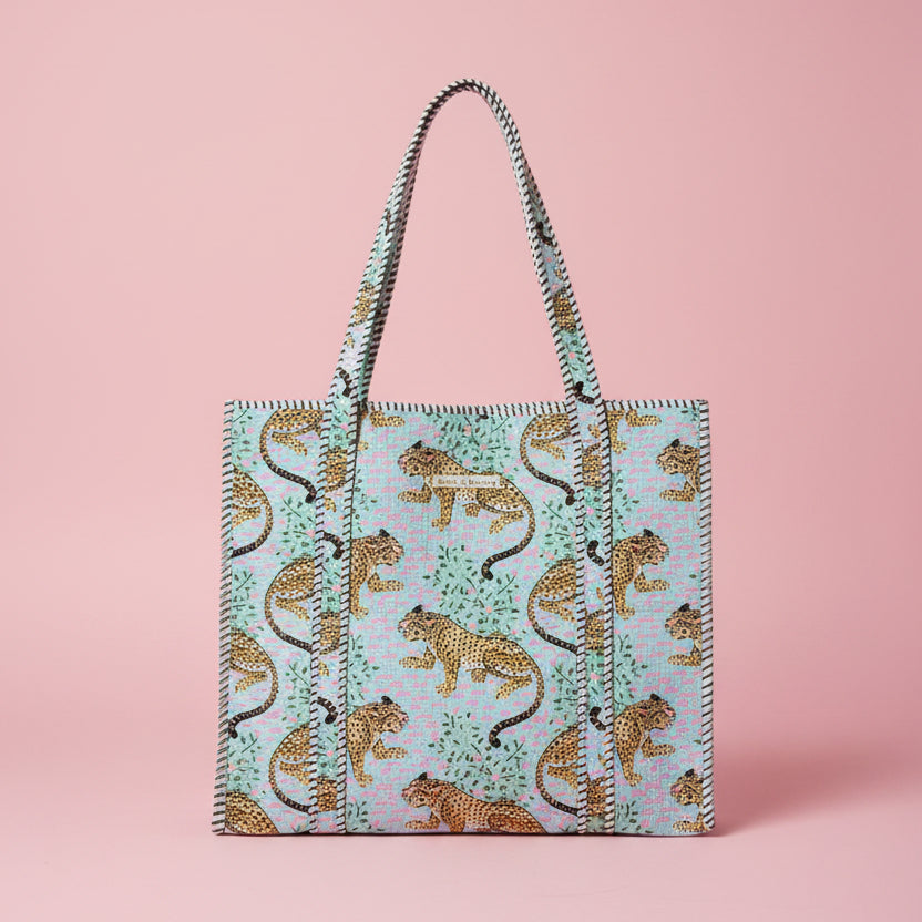 Indian Hand Block Printed Tote Bag
