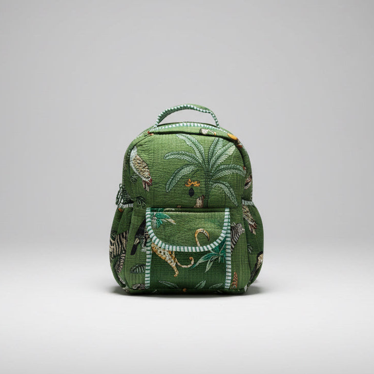 Indian Hand Block Printed Backpack