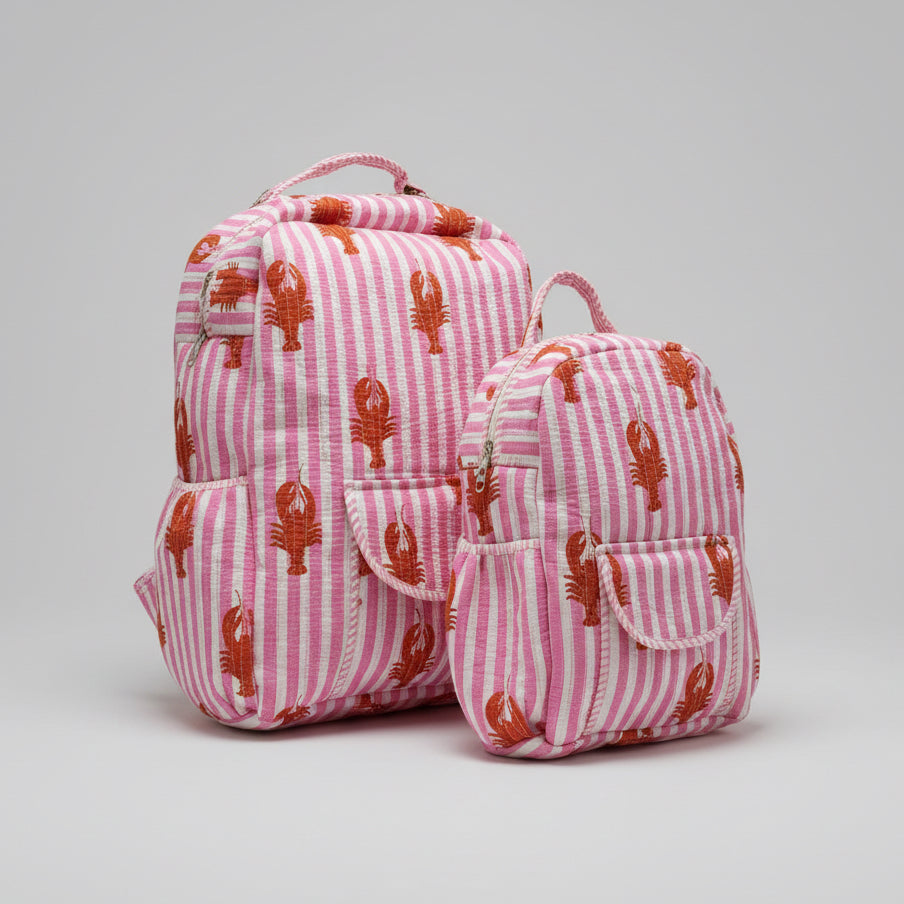 Indian Hand Block Printed Backpack