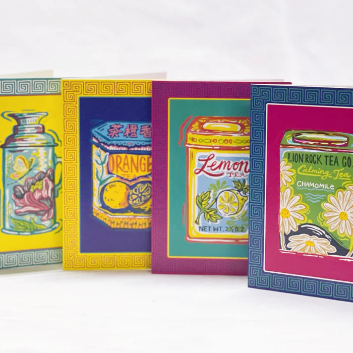 Boxed Notecards : Vintage Tea Lovers (Set of 8)